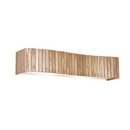 Aplique de pared GRIMA madera E27 LED color madera