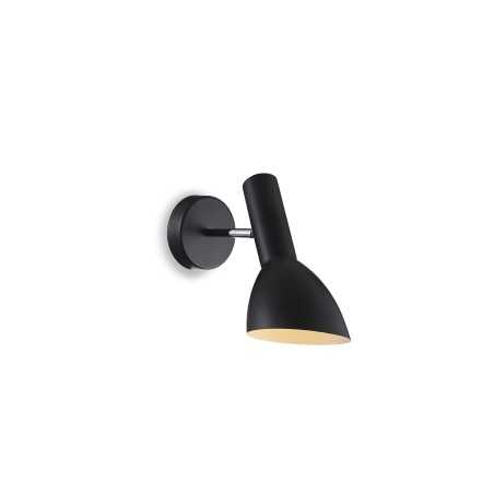 Aplique de pared NAPLE metal E27 LED color negro