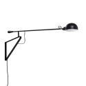 Aplique de pared LYVET metal E27 LED color negro