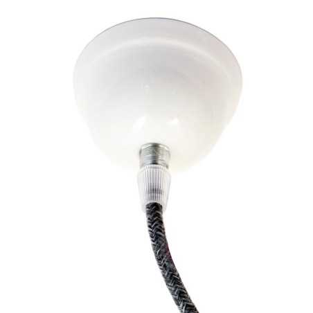 Soporte de porcelana color blanco liso 74mm y una salida