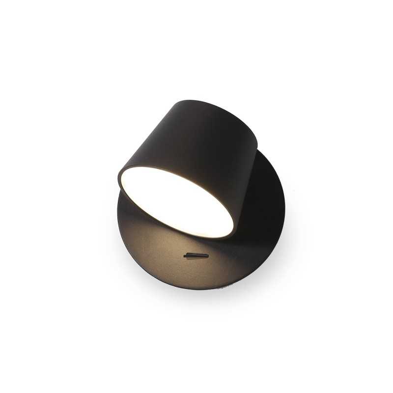 Aplique con lector GLERE aluminio SMD LED 6W 527Lm colores