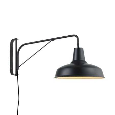 Aplique de pared LOLYA metal E27 LED color negro
