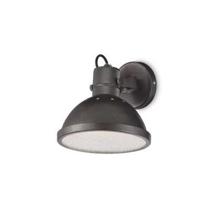 Aplique de pared LAMESAN hierro E27 LED color gris rústico