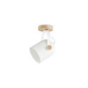 Aplique de pared MAZAC madera E27 LED color blanco