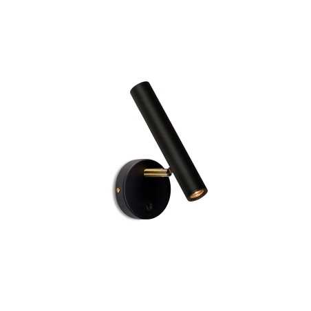 Aplique PRUNG aluminio COB LED 3W 150Lm negro