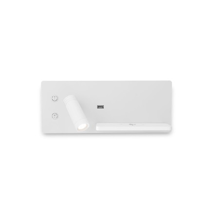 Aplique MUANT aluminio COB LED 3W 102Lm, SMD LED 5W blanco