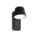 Aplique PEZAY aluminio SMD LED 5W 521Lm negro