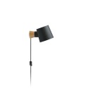 Aplique de pared LAVS madera E27 LED colores