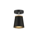 Plafón de techo LACAN madera E27 LED color negro