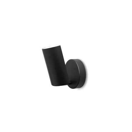 Aplique de pared MUSSEAU metal E14 LED color negro