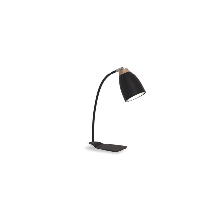 Lámpara de sobremesa PECUT madera E27 LED