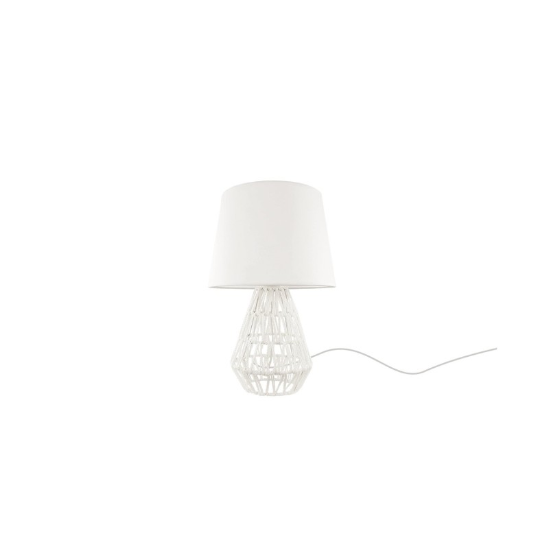 Lámpara de sobremesa FUSSE textil E27 LED color blanco