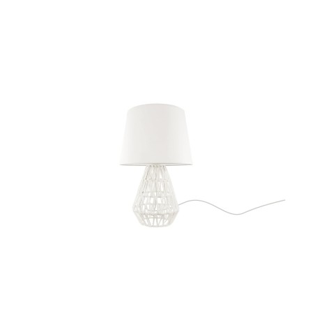 Lámpara de sobremesa FUSSE textil E27 LED color blanco