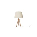 Lámpara de sobremesa BICON madera E27 LED color madera