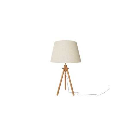 Lámpara de sobremesa BICON madera E27 LED color madera