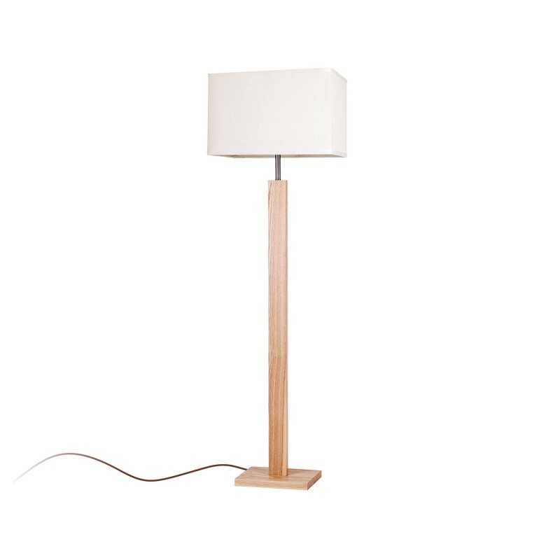 Lámpara de pie BOHAS madera E27 LED color madera