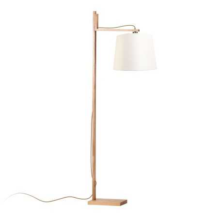 Lámpara de pie LOUAN madera E27 LED color madera