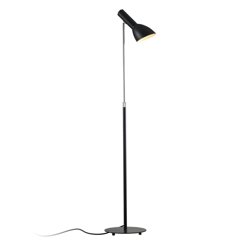 Lámpara de pie GUITS metal E27 LED color negro