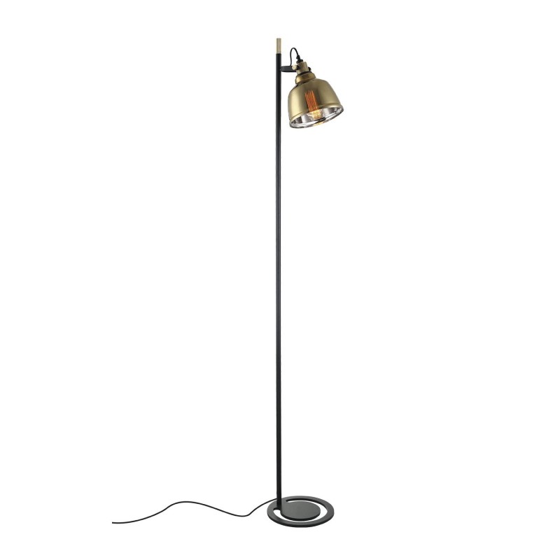 Lámpara de pie ECTOT metal E27 LED color dorado