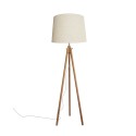 Lámpara de pie LONDON madera E27 LED color madera
