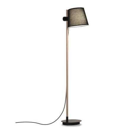 Lámpara de pie LANNIC madera E27 LED