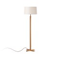 Lámpara de pie YVOIRE madera E27 LED color madera