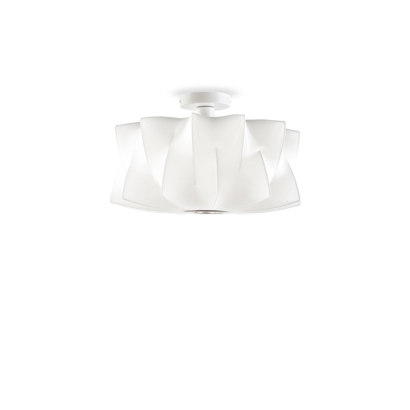 Colgante simple WILLER polímero de resina E27 LED color blanco