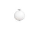 Colgante simple WAVRIN polímero de resina E27 LED color blanco