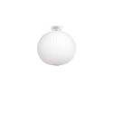 Colgante simple WAVANS polímero de resina E27 LED color blanco