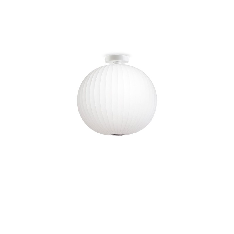 Colgante simple WAVANS polímero de resina E27 LED color blanco