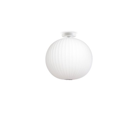 Colgante simple WAVANS polímero de resina E27 LED color blanco