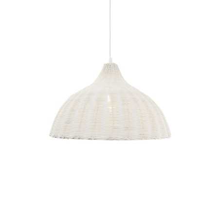 Colgante simple VIBUS mimbre E27 LED colores