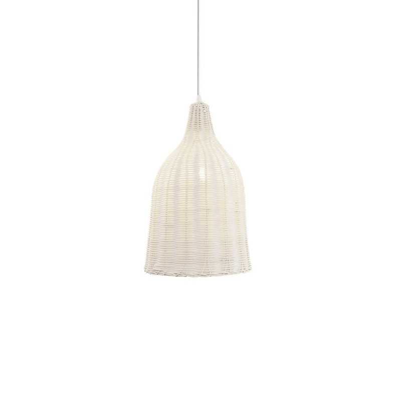 Colgante simple VIGUE mimbre E27 LED colores