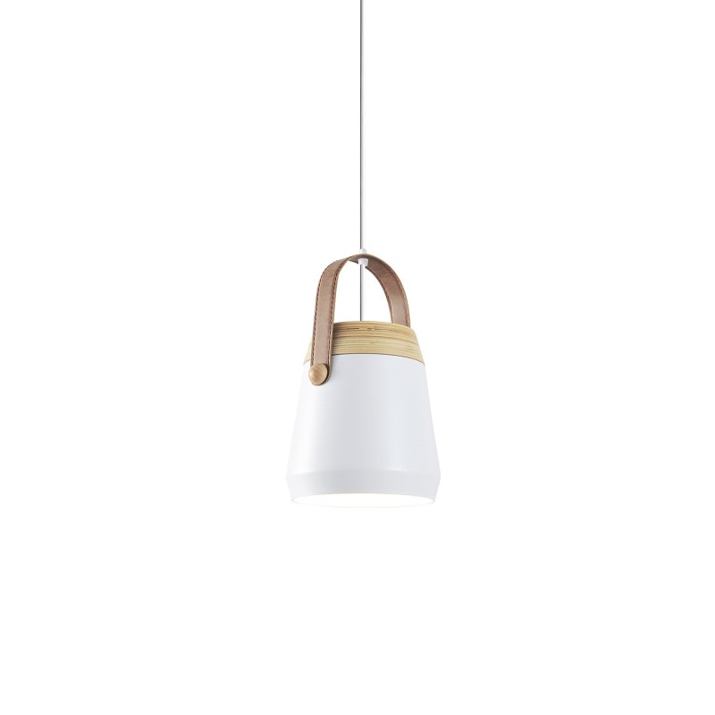 Colgante simple ISLOU aluminio E27 LED colores