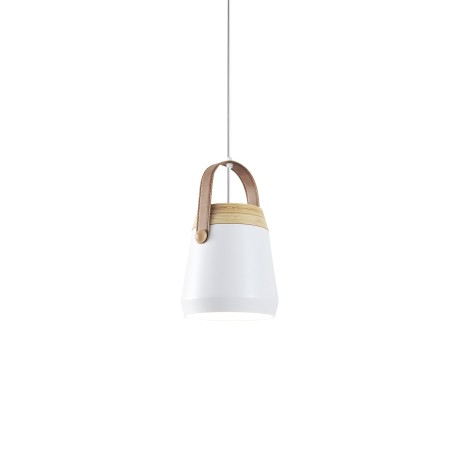 Colgante simple ISLOU aluminio E27 LED colores