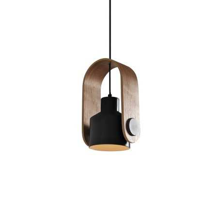 Colgante simple GLAND madera E27 LED colores