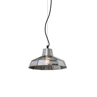 Colgante simple MUZON cristal E27 LED colores