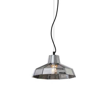 Colgante simple MUZON cristal E27 LED colores