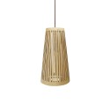 Colgante simple BROIS madera E27 LED