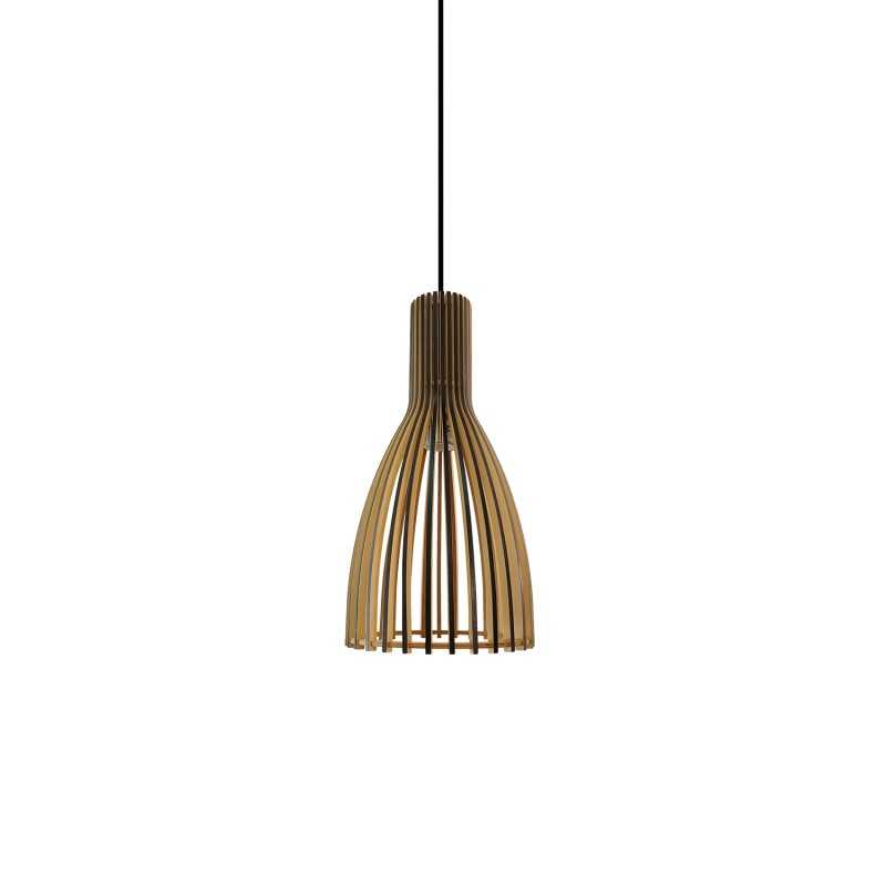 Colgante simple POIXE madera E27 LED
