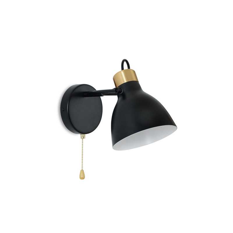 Aplique de pared CHAMS acero E27 LED colores