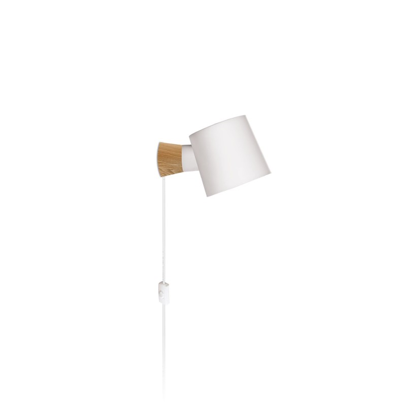 Aplique de pared LAVS madera E27 LED colores