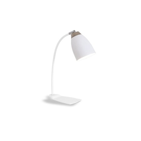 Lámpara de sobremesa PECUT madera E27 LED
