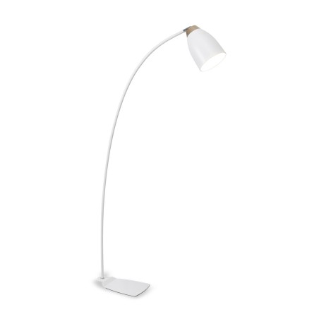 Lámpara de pie KERUGAN madera E27 LED