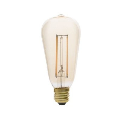 Bombilla LED vintage pera E27 5W 400Lm ámbar regulable