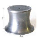 Base cilindro hierro bruto para lámparas 160mm diámetro