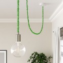 Cable decorativo textil trenzado a metros homologado pluma verde