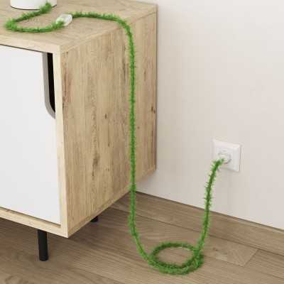 Cable decorativo textil trenzado a metros homologado pluma verde