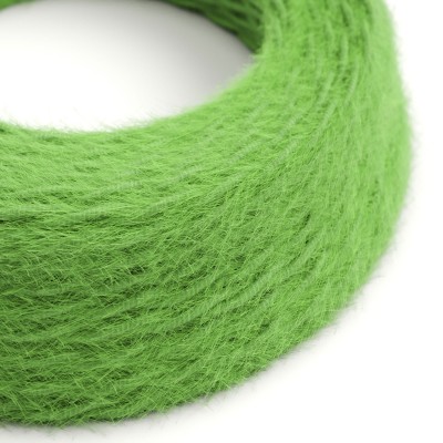 Cable decorativo textil trenzado a metros homologado pluma verde