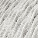 Cable decorativo textil trenzado homologado pluma blanco